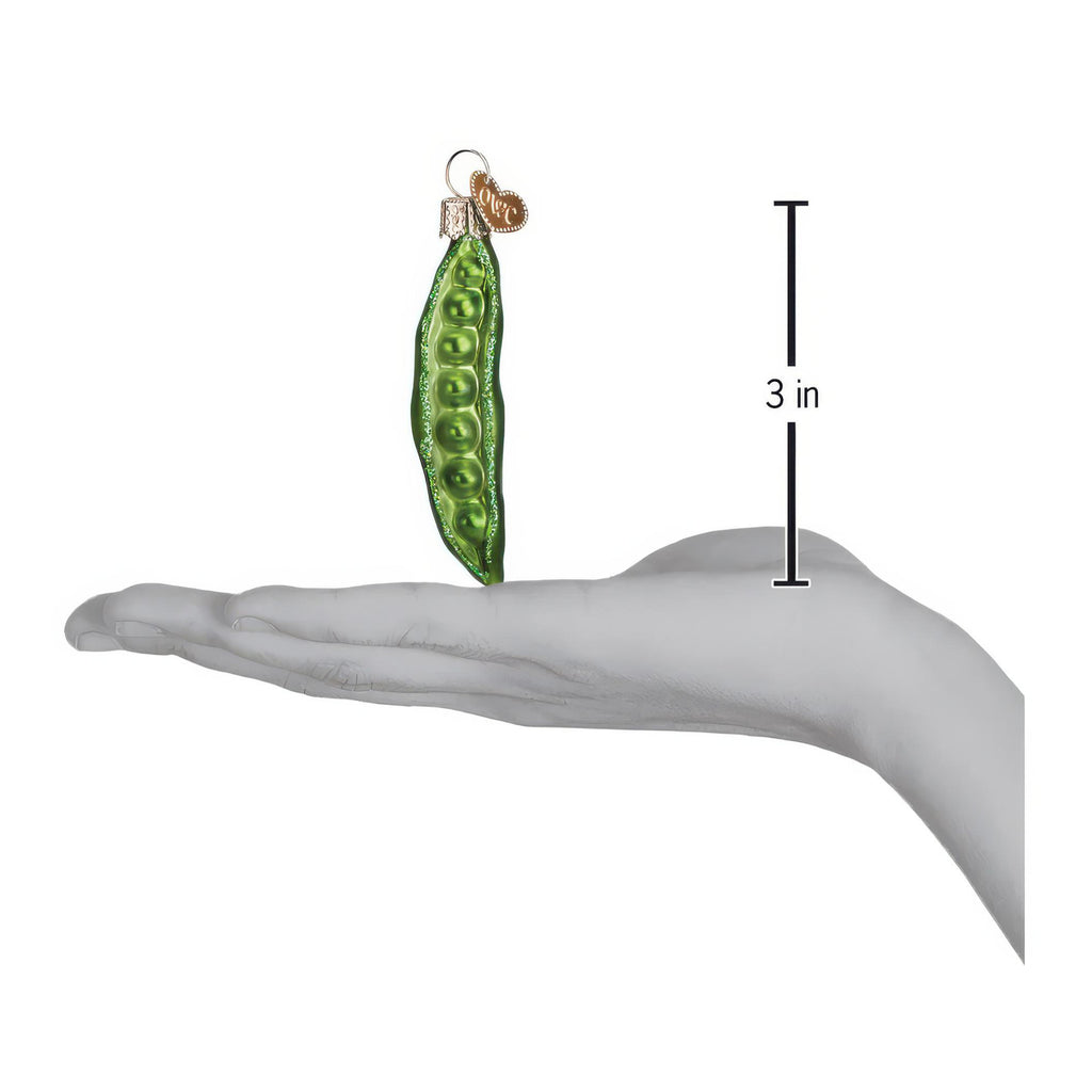Dimensions of Peapod Ornament.