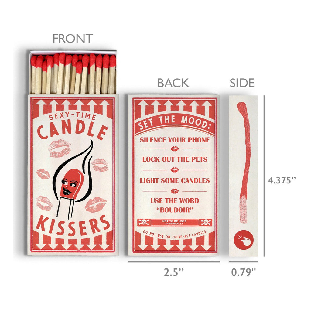 Dimensions of Sexy-Time Matchbox.