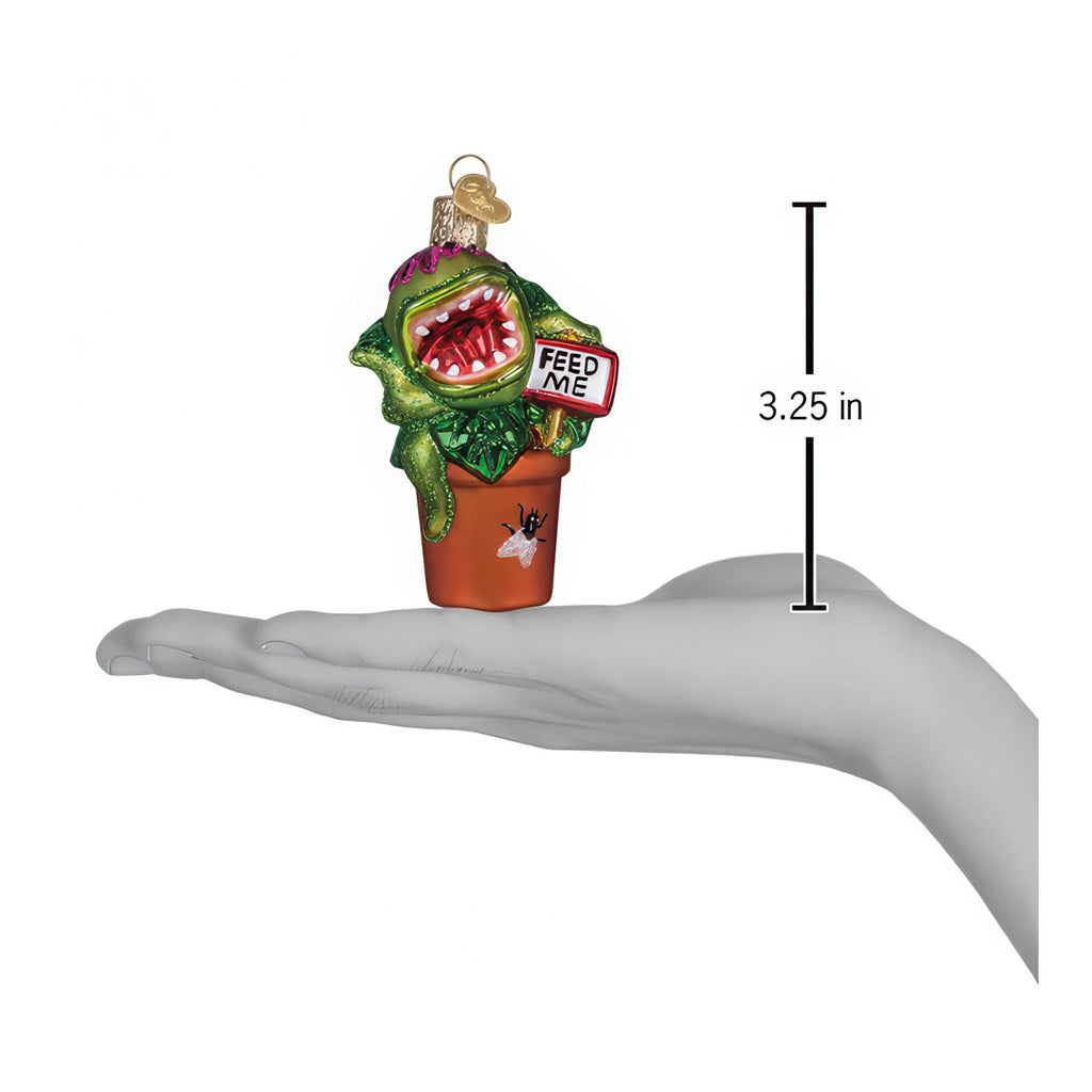 Dimensions of Venus Fly Trap Ornament.