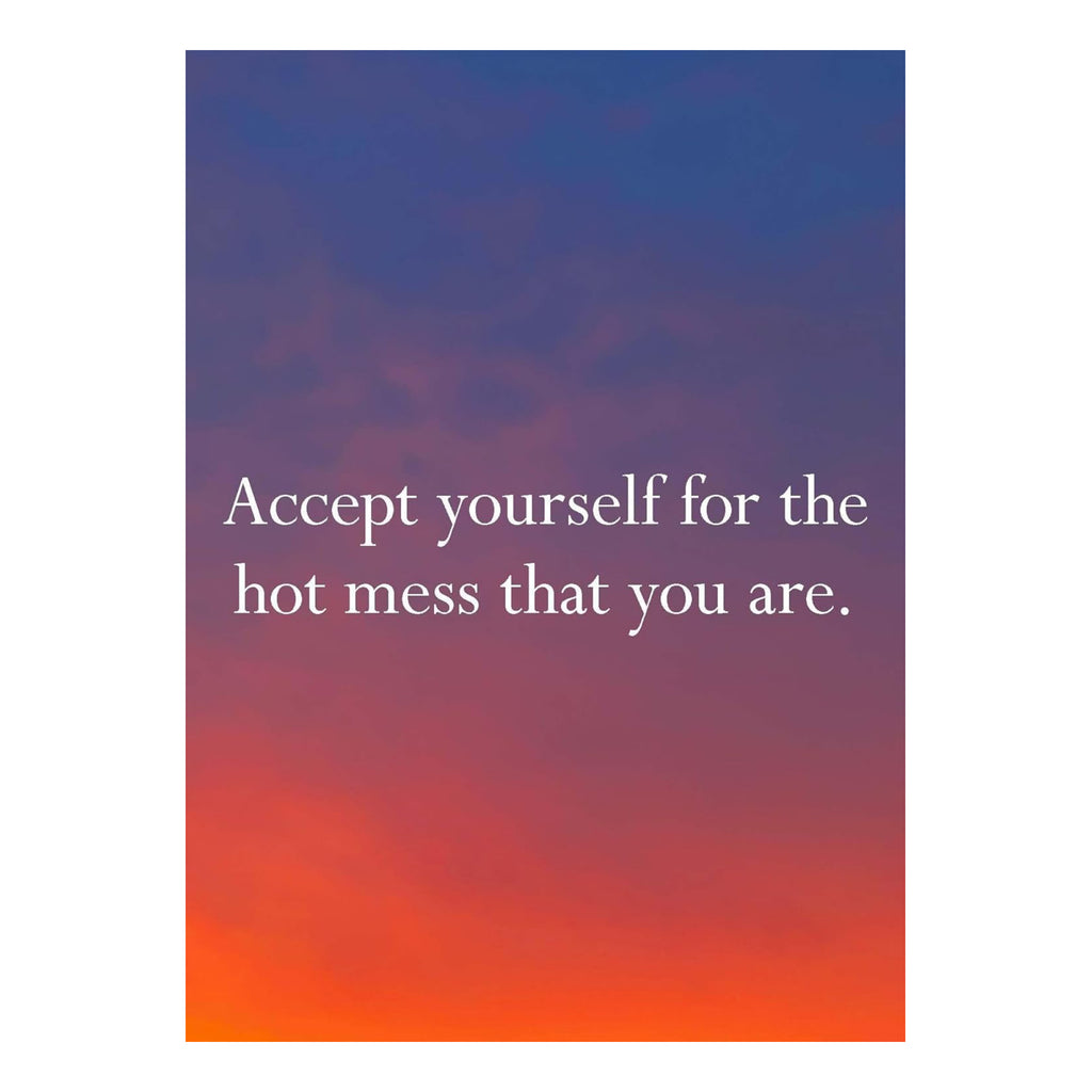 Disappointing Affirmations: 30 Postcards - sample postcard 1.
