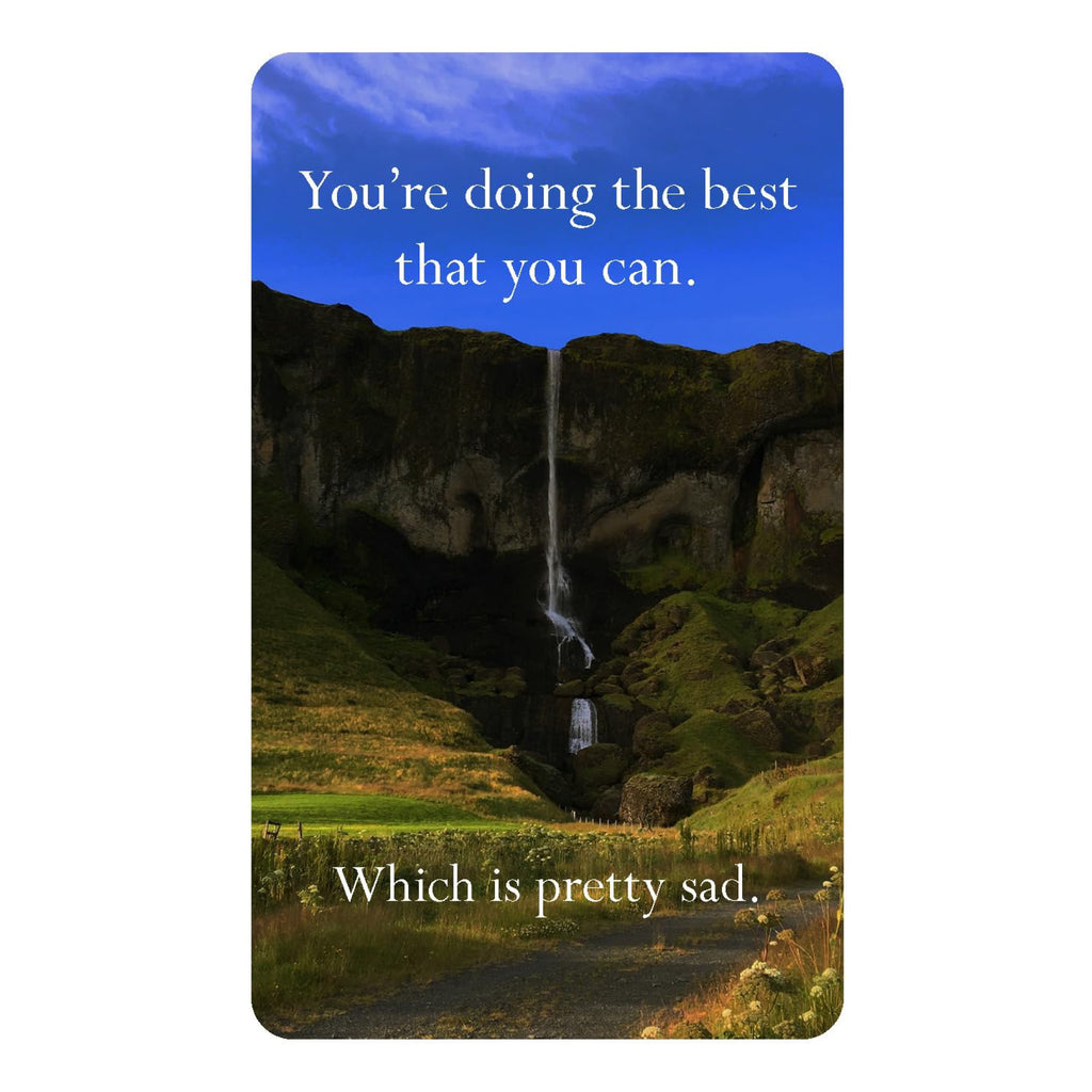 Disappointing Affirmations Deck - sample card 3.