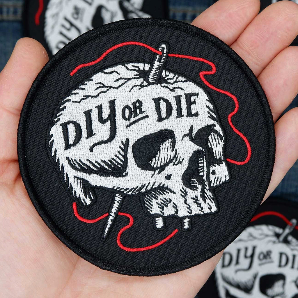 DIY or Die Embroidered Patch.