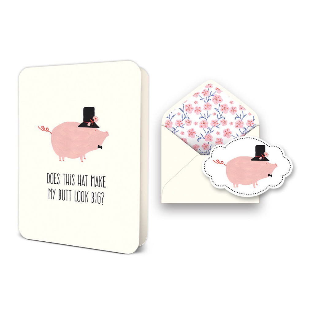Does My Butt Look Big? Deluxe Greeting Card.