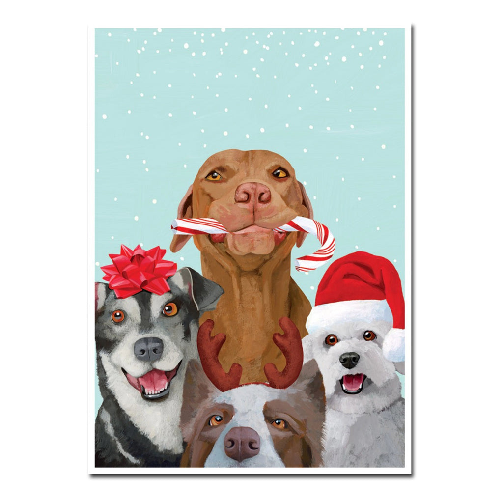 Dog Pals Holiday Card.