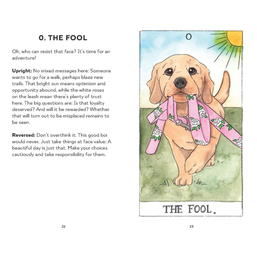 Dog Tarot sample spread 1.