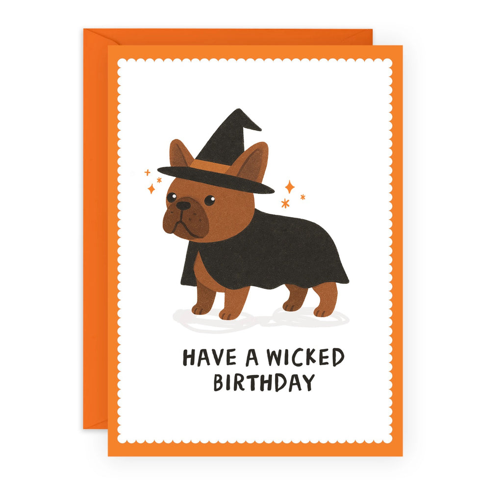 Dog Witch Have A Wicked Birthday Card.