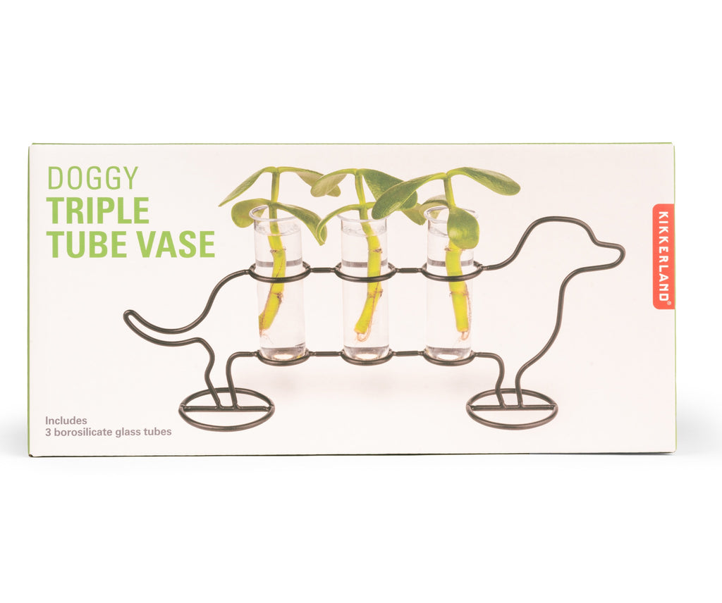 Doggy Triple Tube Vase packaging.