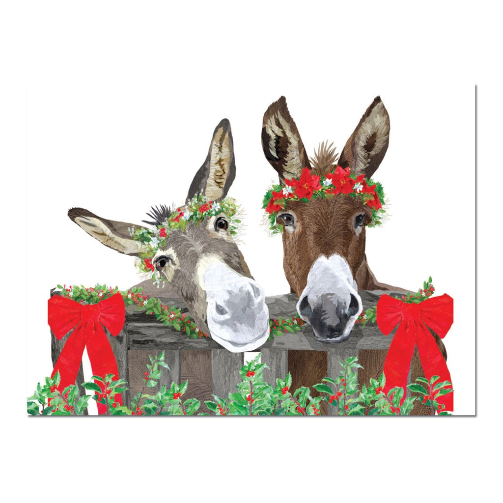 Donkey Boxed Holiday Cards.