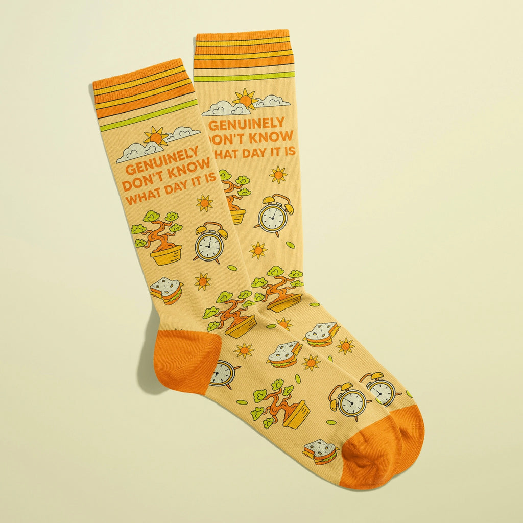 Don't Know What Day It Is Socks - alt view.