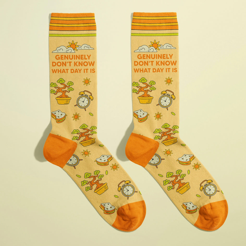 Don't Know What Day It Is Socks.