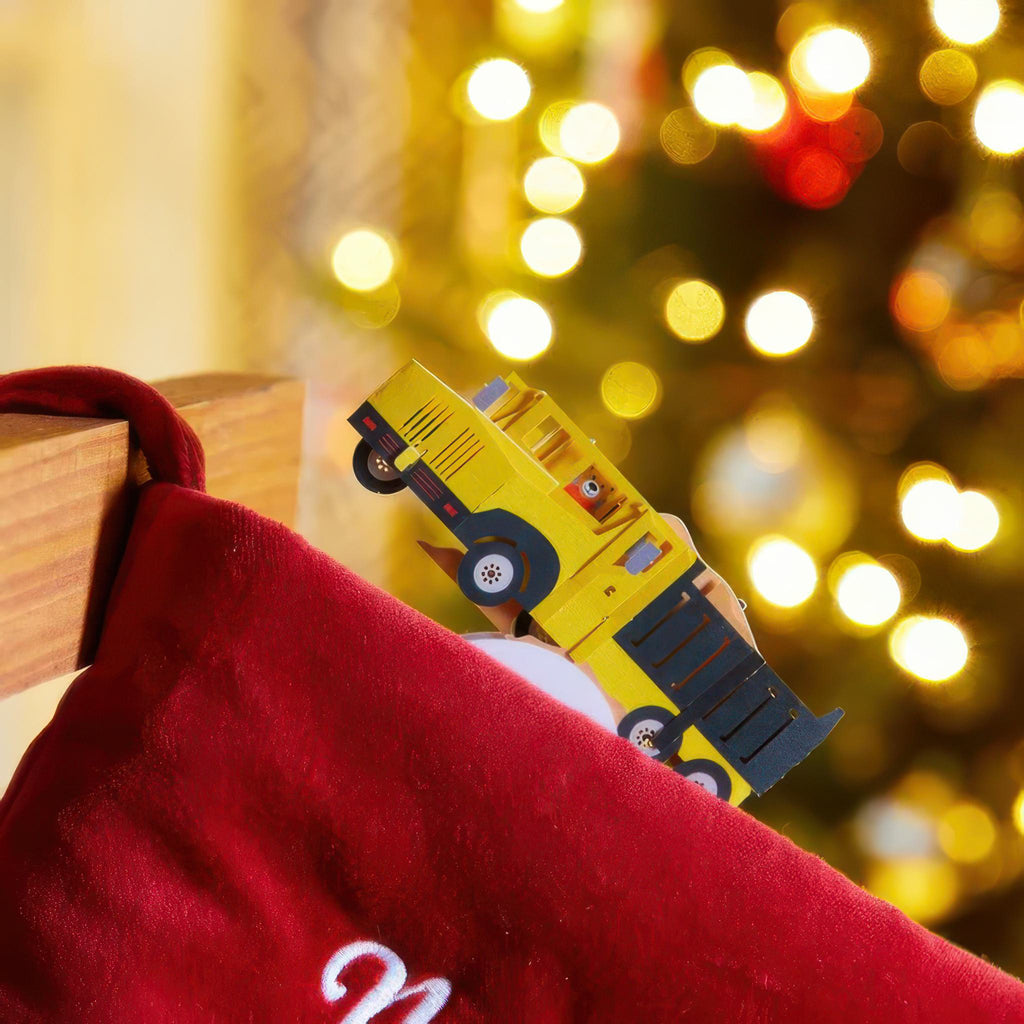 Dump Truck Stickerpop at Christmas.
