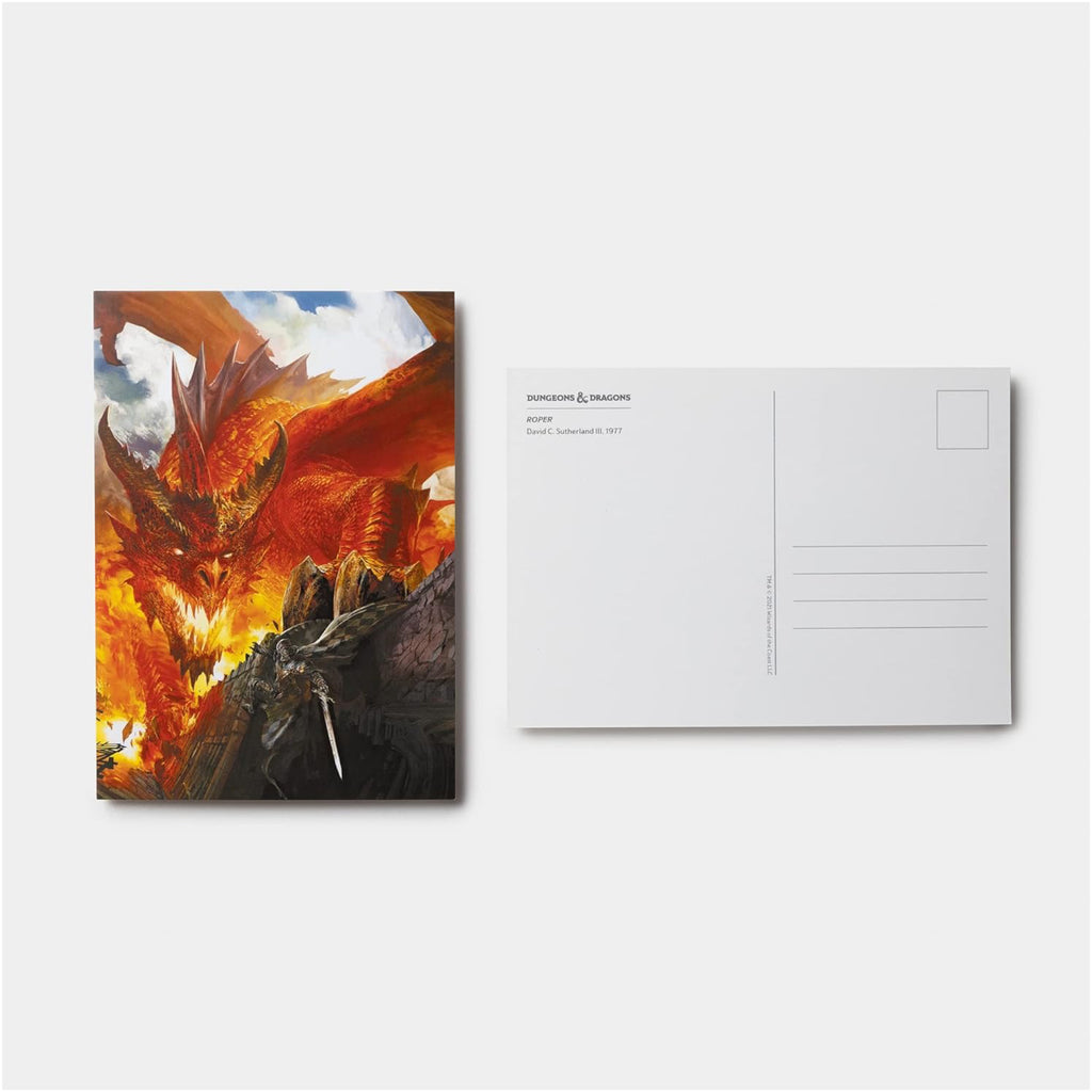 Dungeons & Dragons 100 Postcards: Archival Art From Every Edition sample.