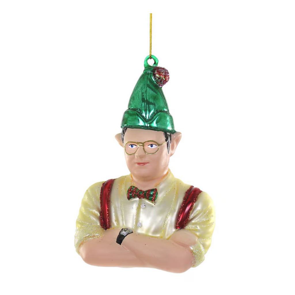 Dwight The Christmas Elf Ornament.