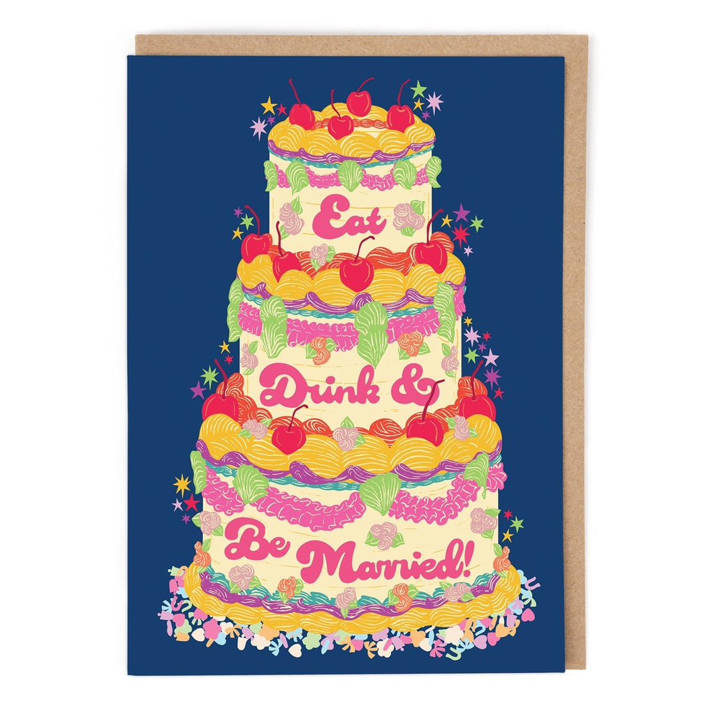 Eat, Drink, And Be Married Card.