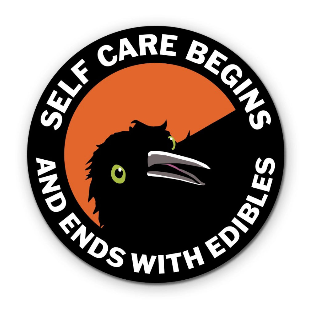 Edibles Vinyl Sticker.