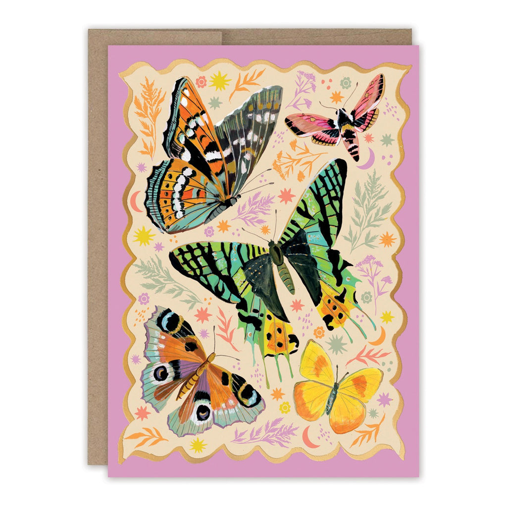 Enchanting Butterflies Birthday Card.