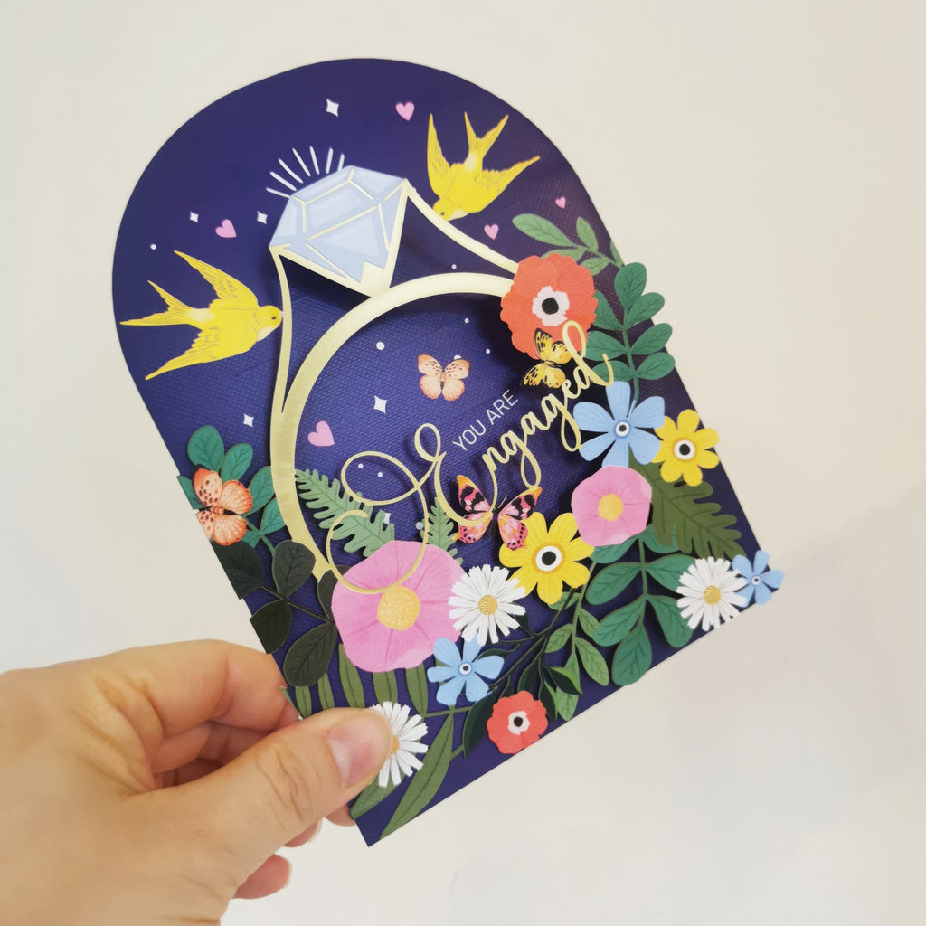 Engagement Laser Cut Card.