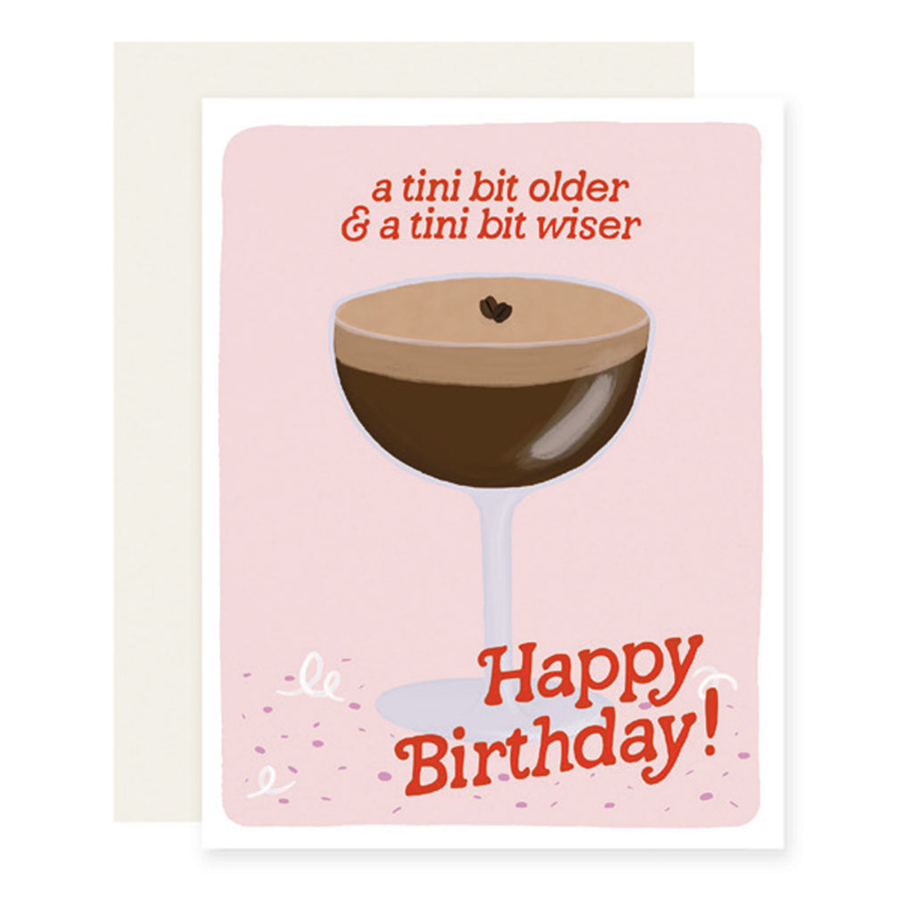 Espresso Tini Birthday Card.