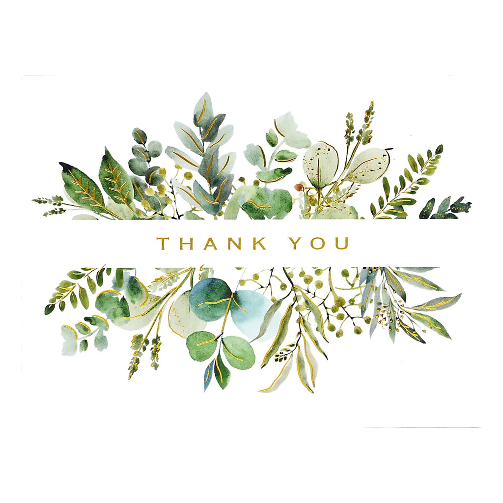Eucalyptus Premium Thank You Note Card 1.