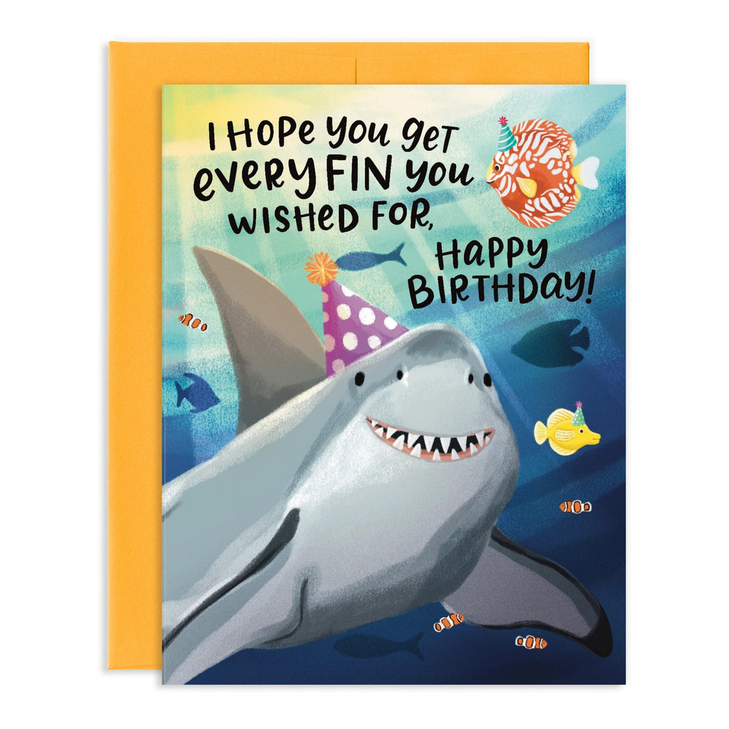 Everything You Wished For Shark Birthday Card.