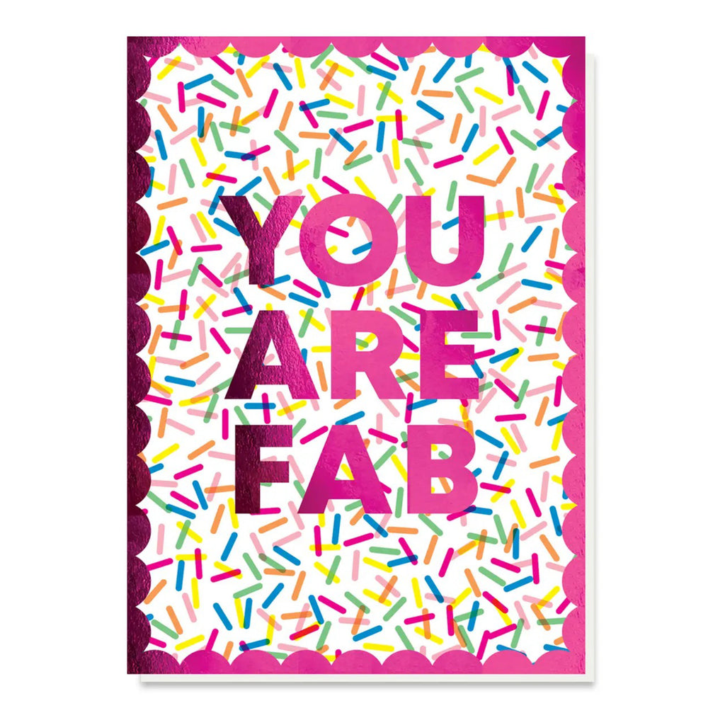 Fab Sprinkles Thank You Card.