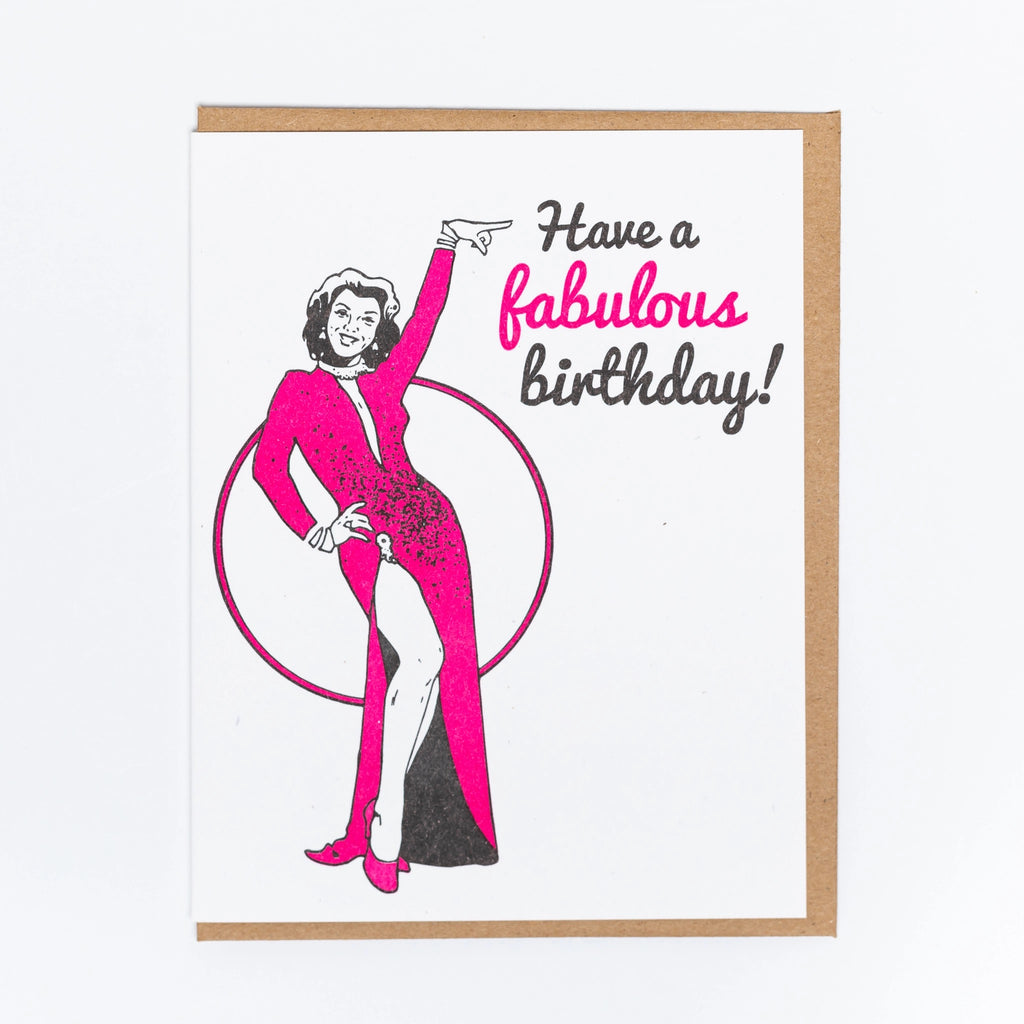 Fabulous Birthday Greeting Card.