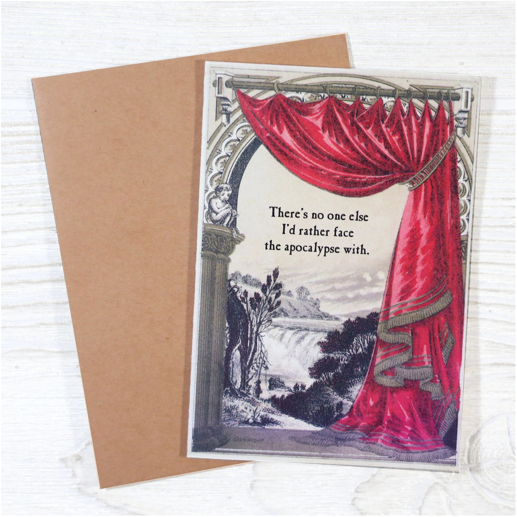 Face the Apocalypse Card on table.