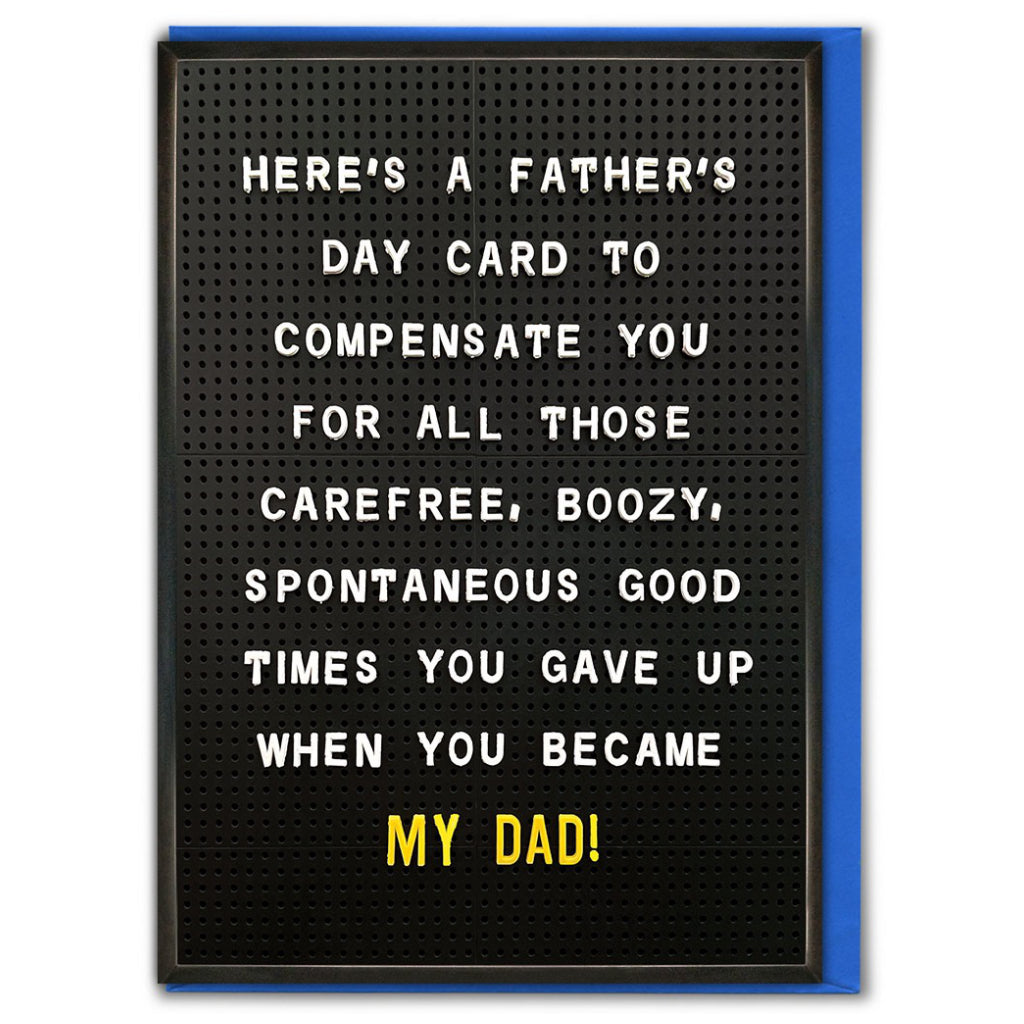 Father's Day Compensation Card.