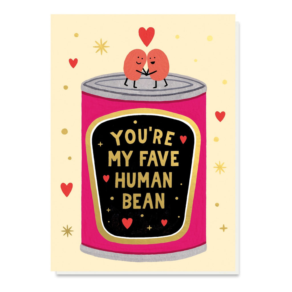 Fave Human Bean Love Card.