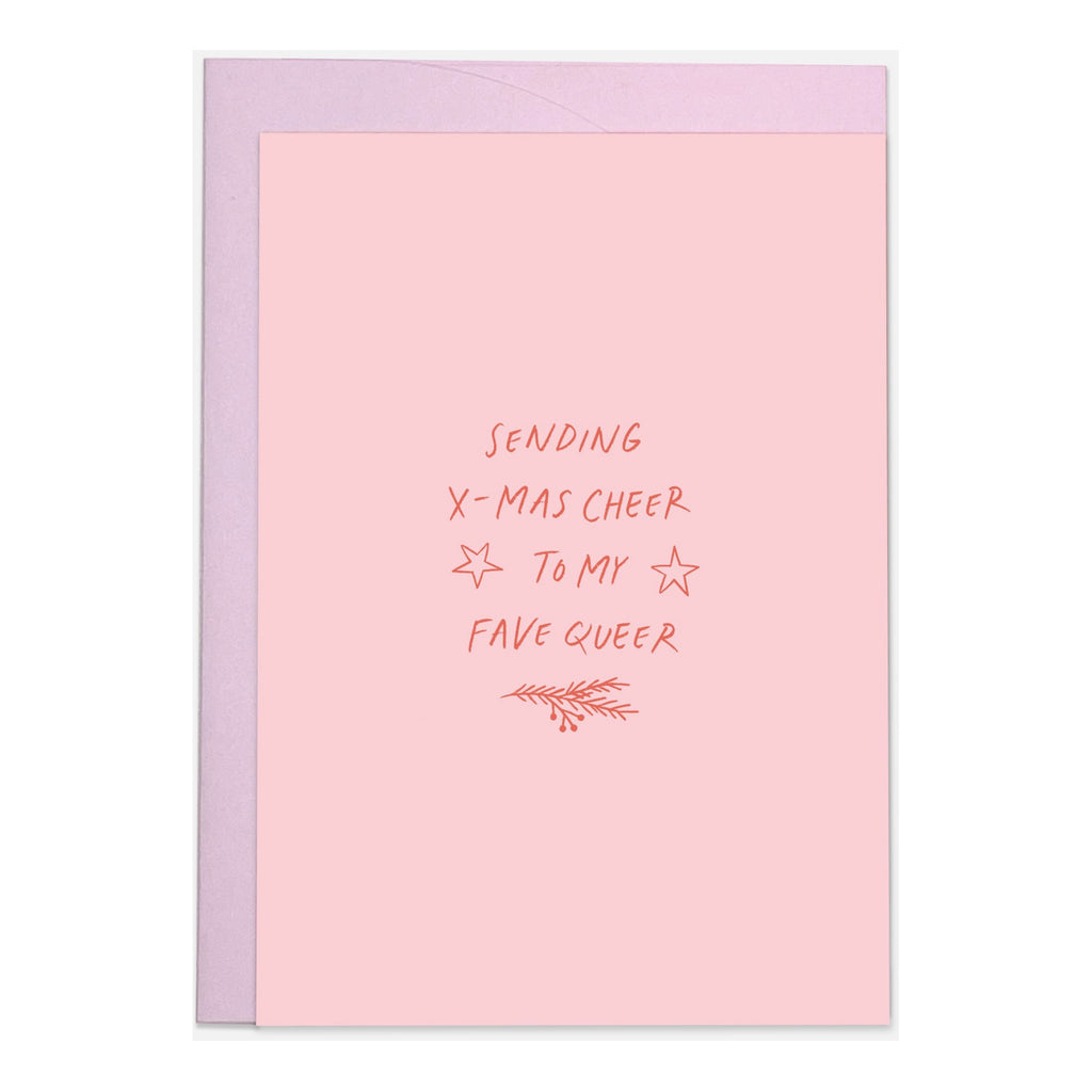 Fave Queer Christmas Card.