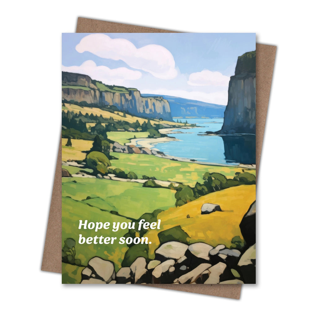 Feel Better River Get Well Card.