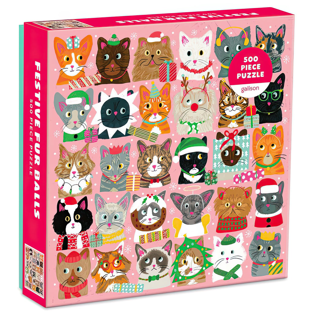 Festive Furballs 500 Piece Puzzle.