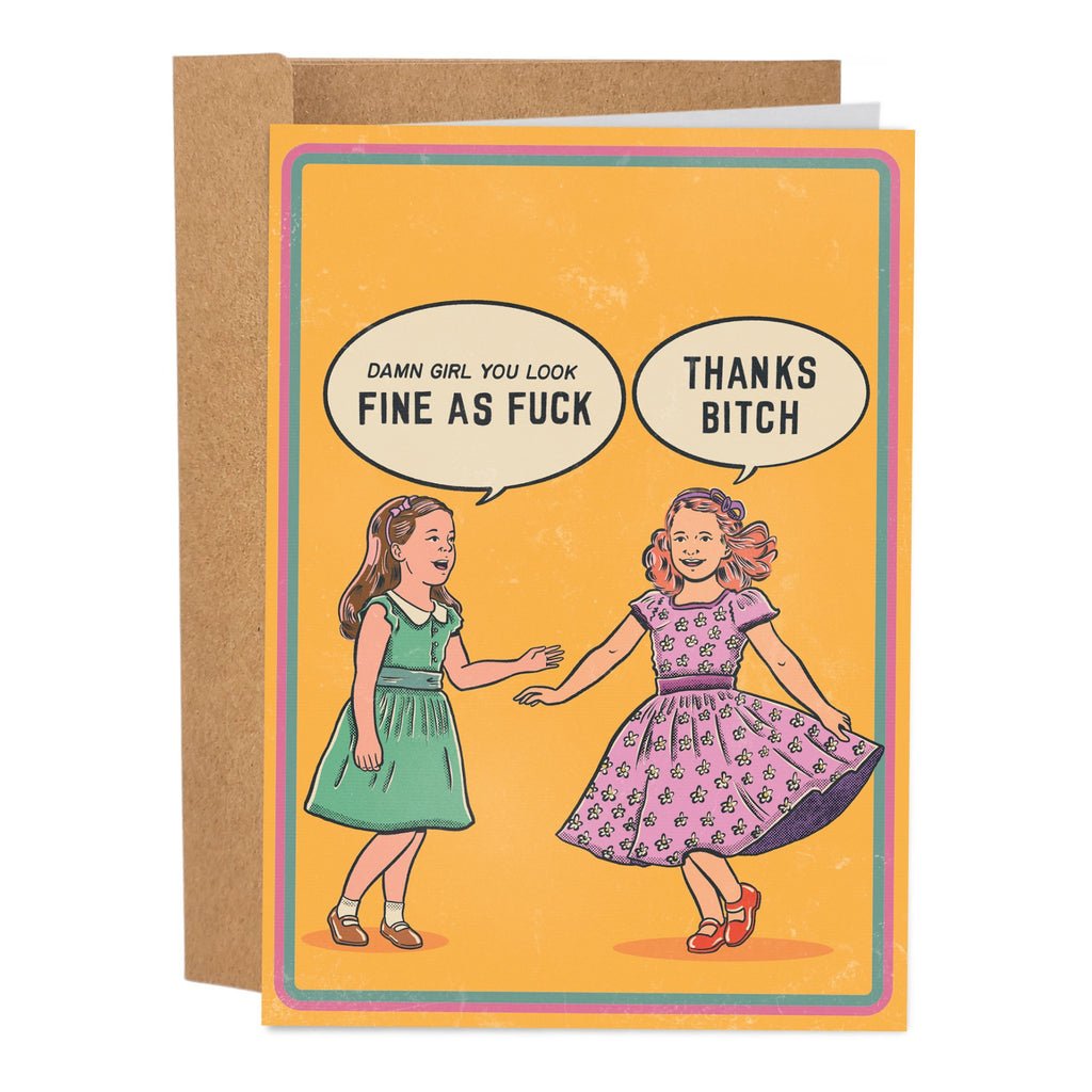 Fine As Fuck Birthday Card.