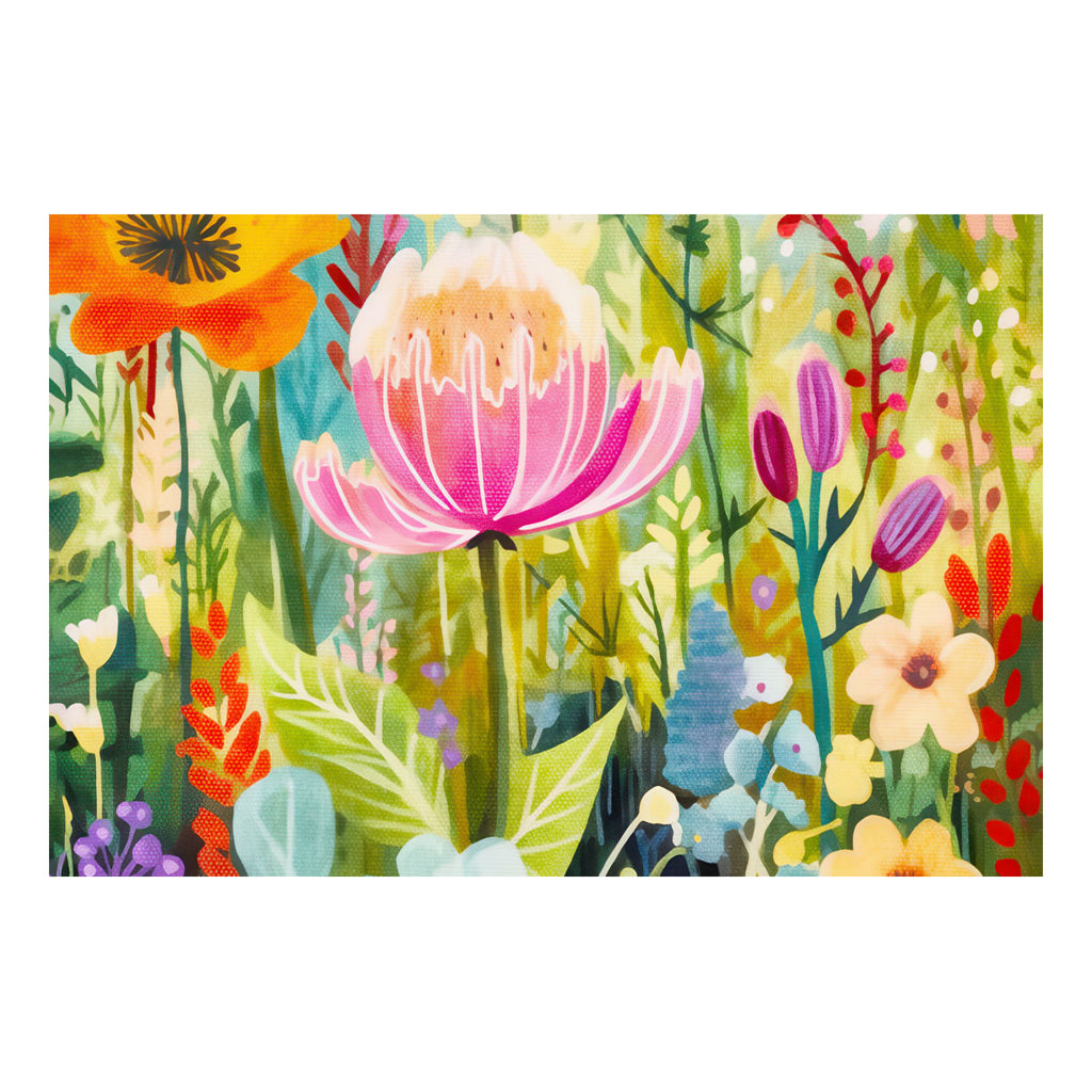 First Pick Wild Flowers Mini Jigsaw Puzzle assembled.