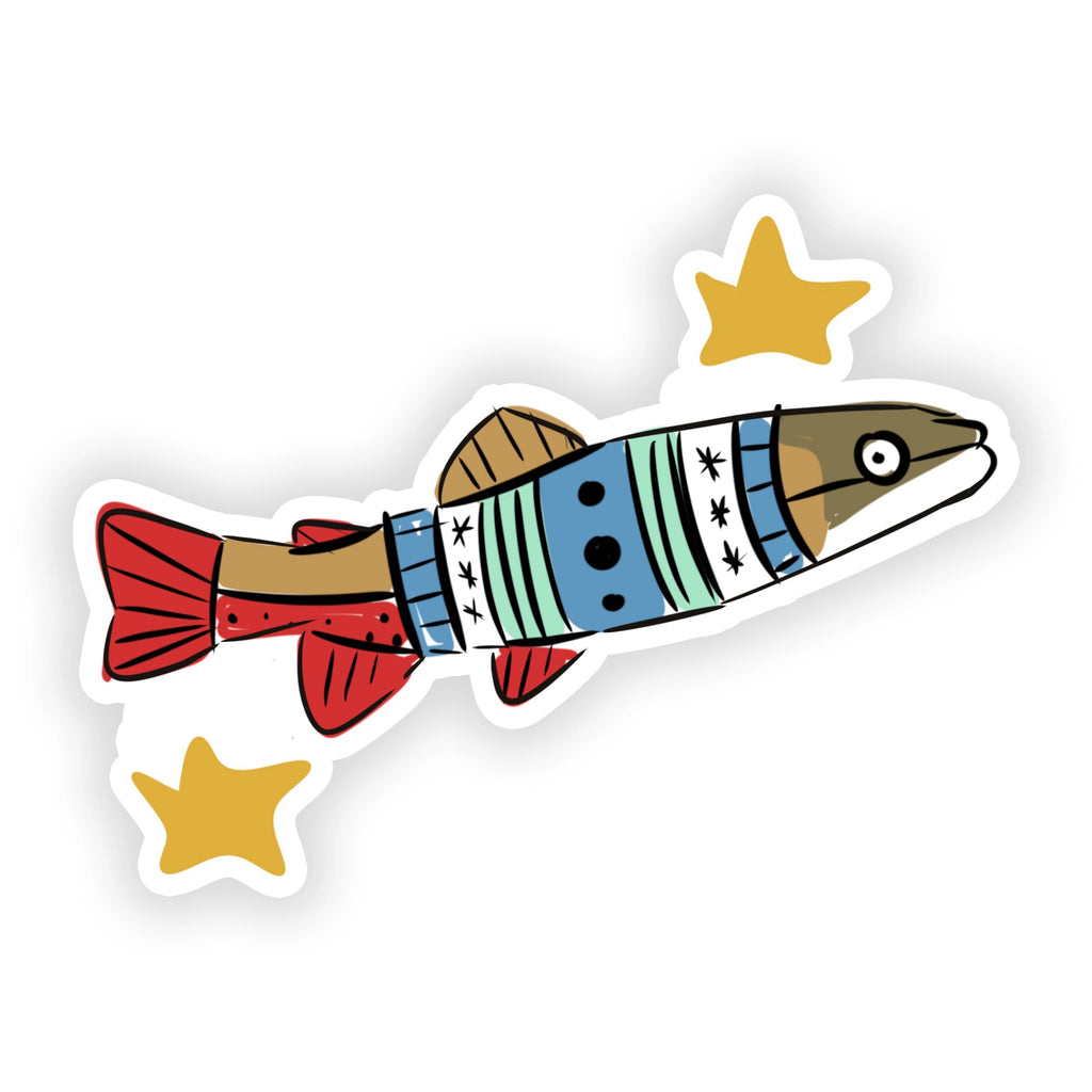 Fish Sweater Sticker.