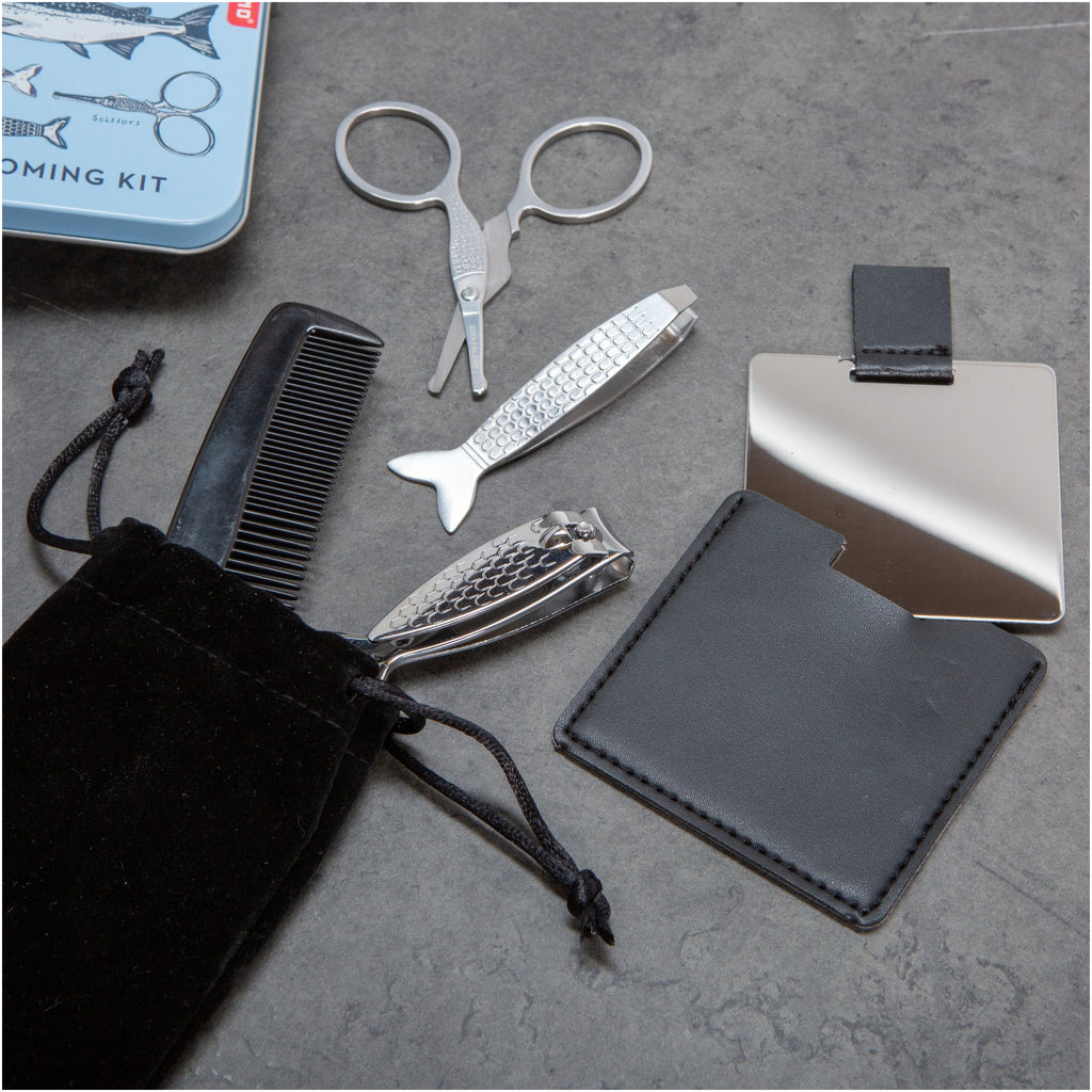 Fisherman Grooming Kit on table.