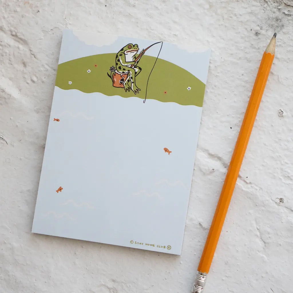 Fishing Frog Notepad.