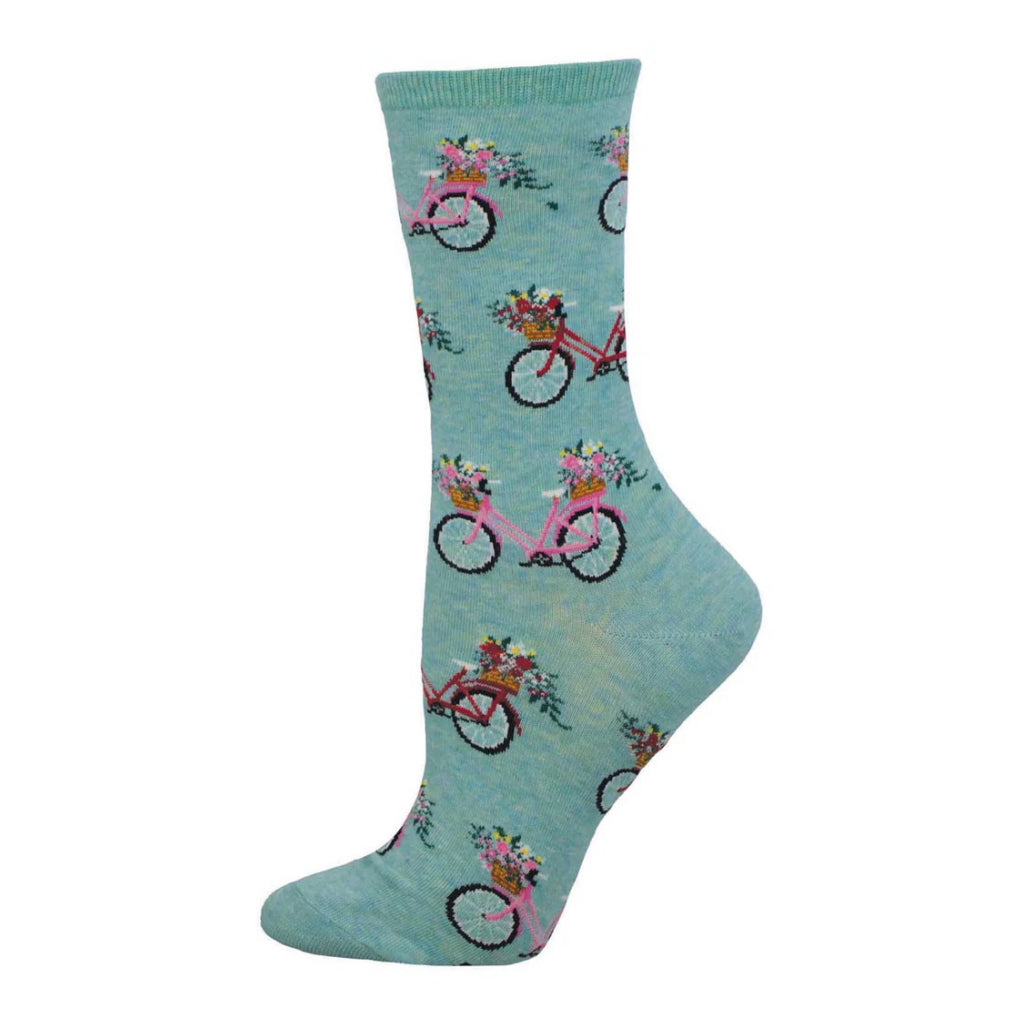 Floral Cruiser Socks Blue Heather.