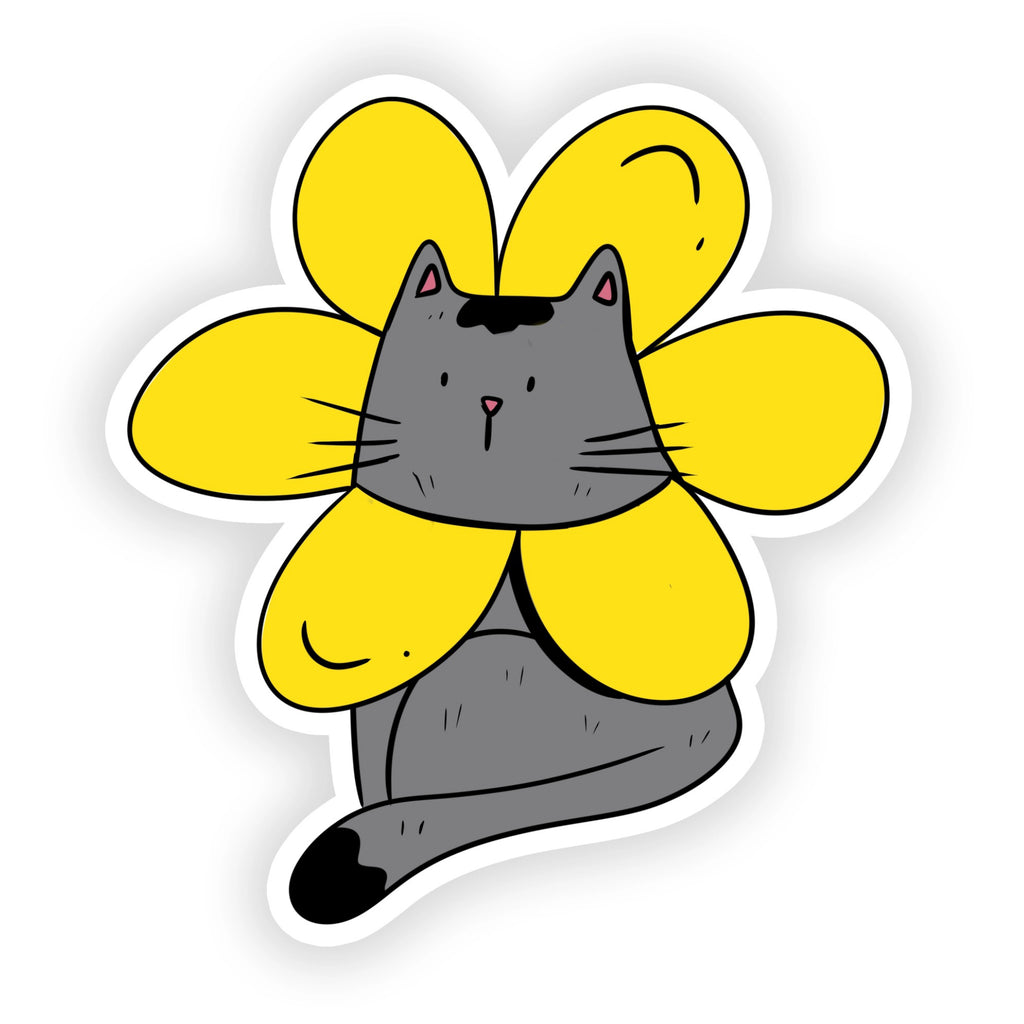 Flower Cat Sticker.