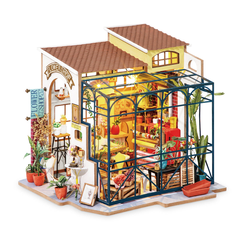 Flower Shop DIY Miniature House Kit.