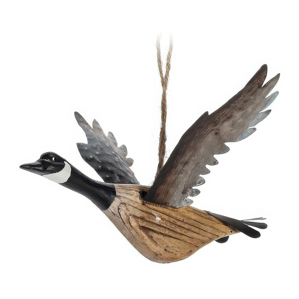 Flying Canada Goose Ornament.