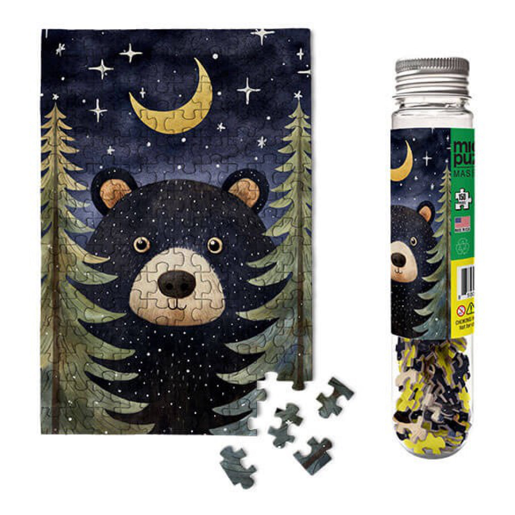 Forest Bear Mini Jigsaw Puzzle & packaging.