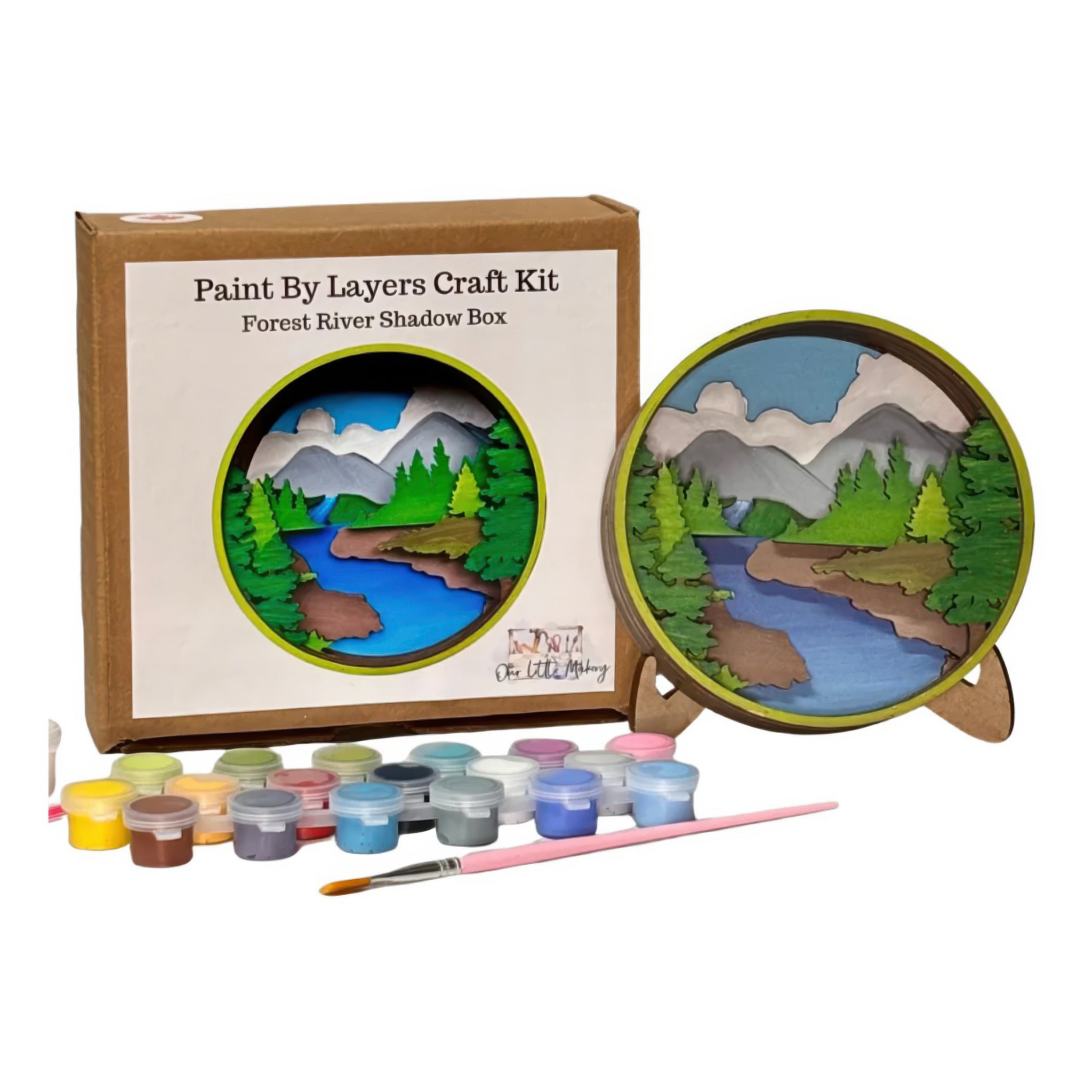 Park Ranger Shadow Box Forest River Shadow Box Kit | Our Little Makery – Outer Layer