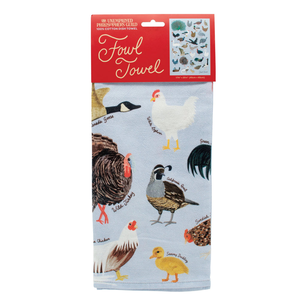 Fowl Towel packaging.