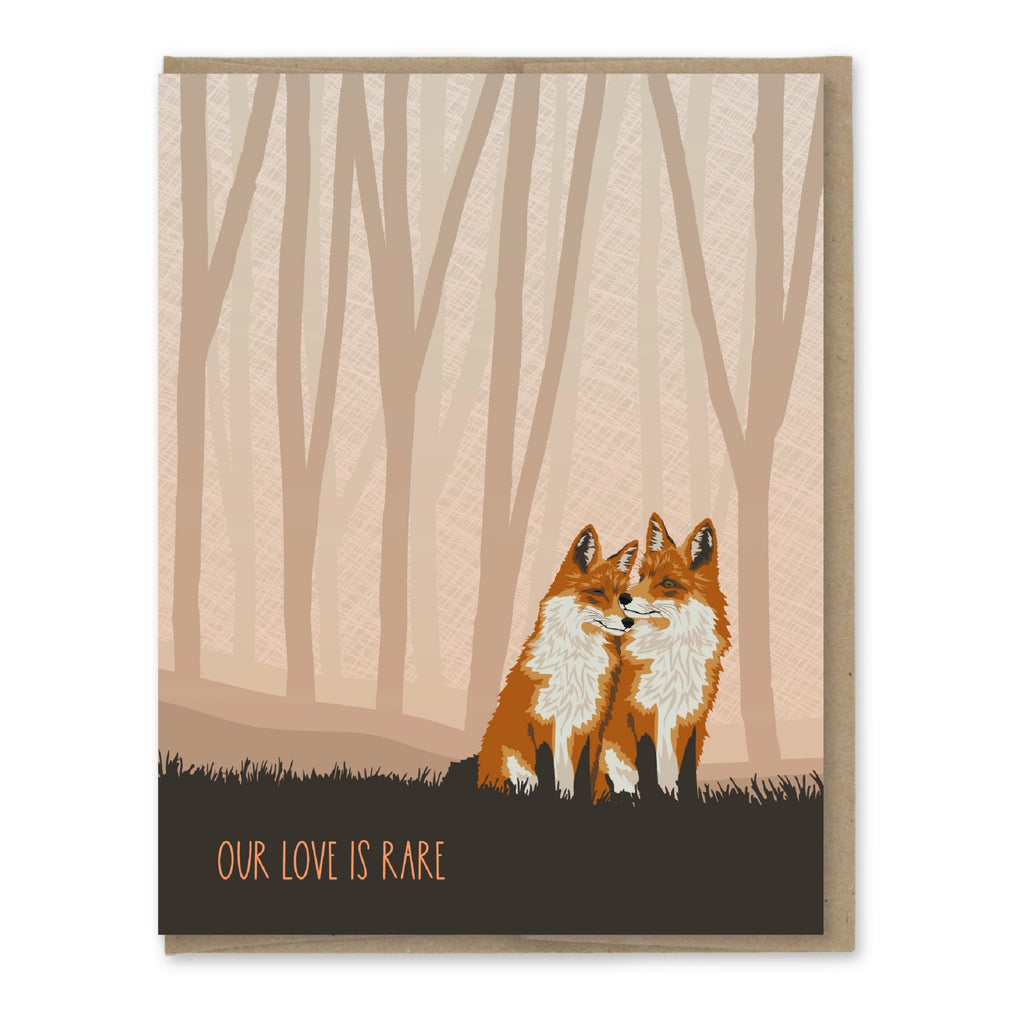 Foxes Rare Love Card.