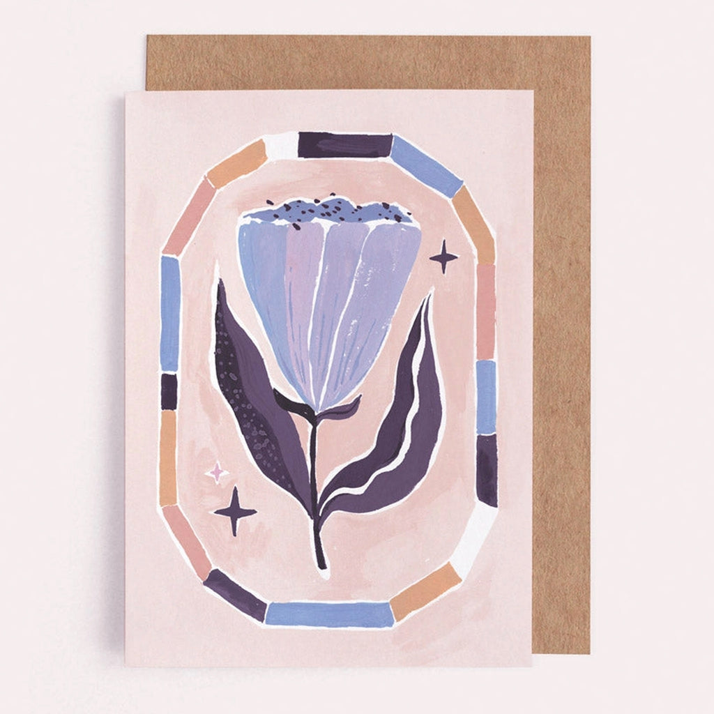 Framed Flower Mini Card.