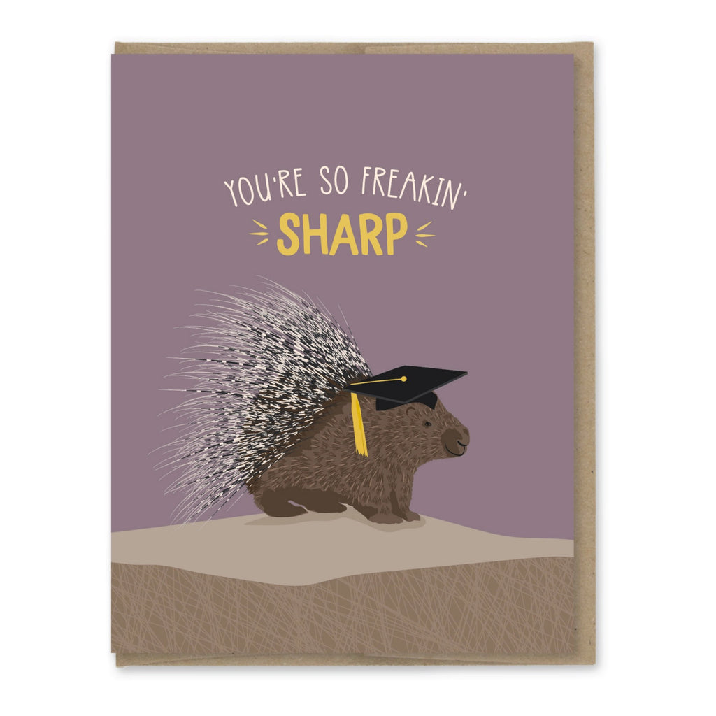 Graduation Freak Freakin' Sharp Graduation Card | Modern Printed Matter – Outer Layer
