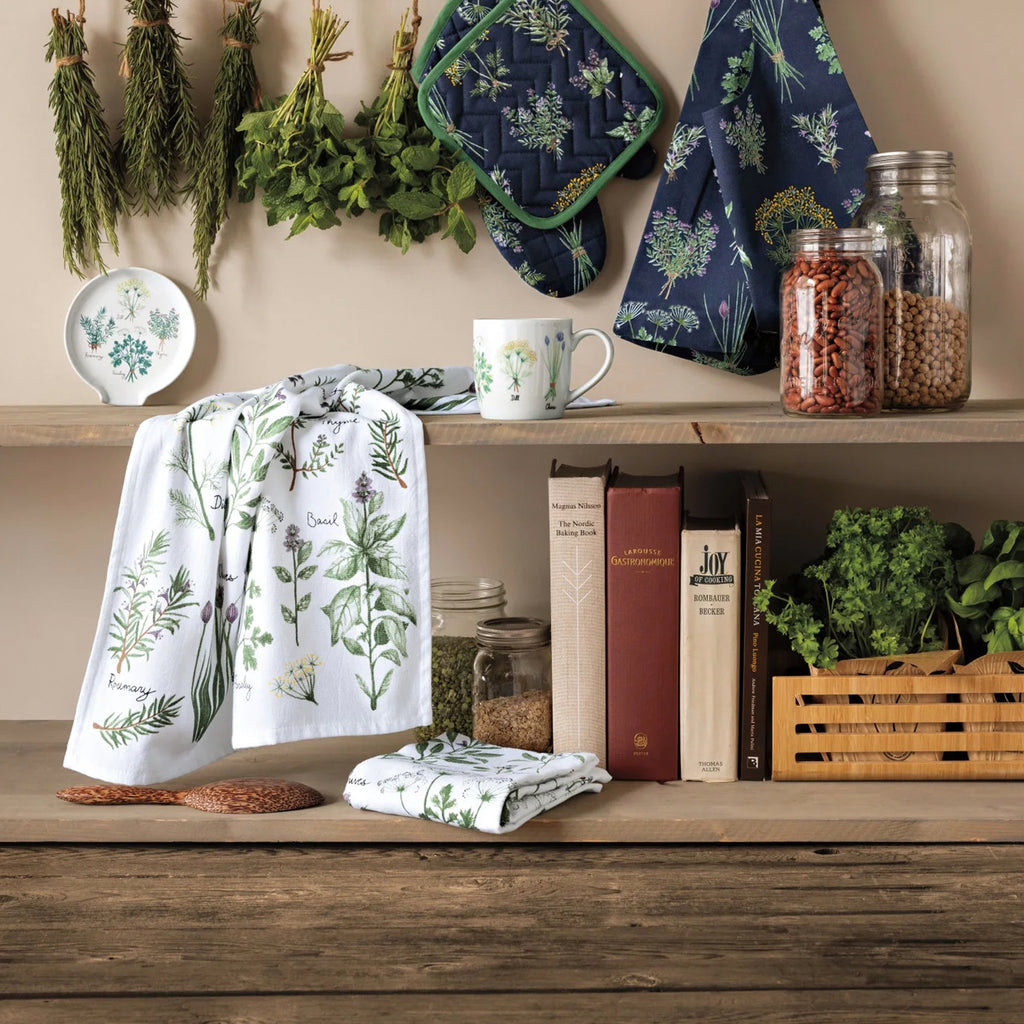 Fresh Herbs Spoon Rest on shelf.