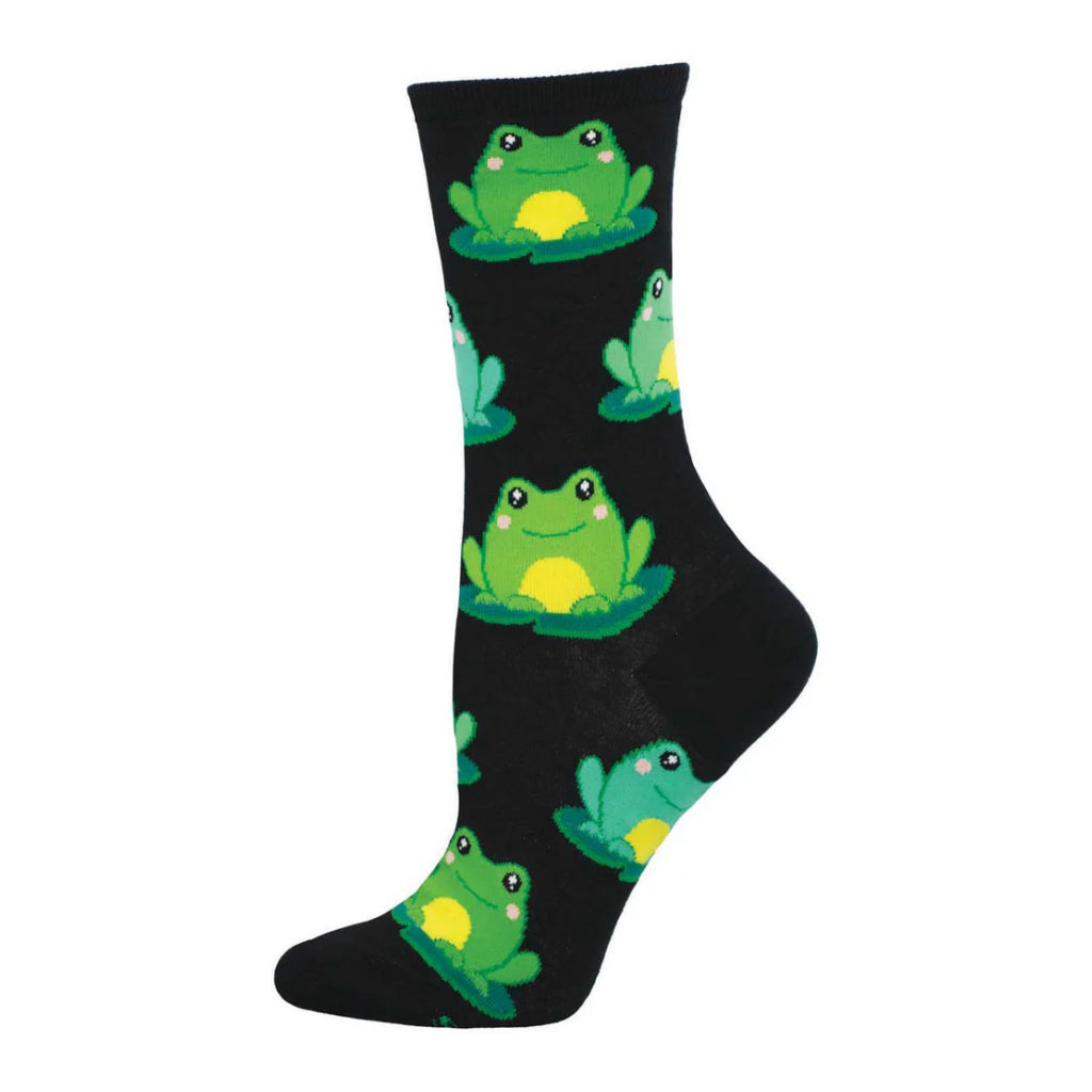 Friendly Frogs Socks Black.