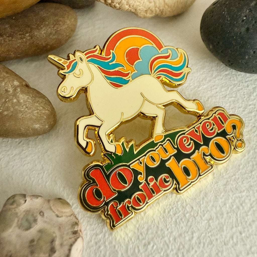 Frolic Unicorn Enamel Pin.